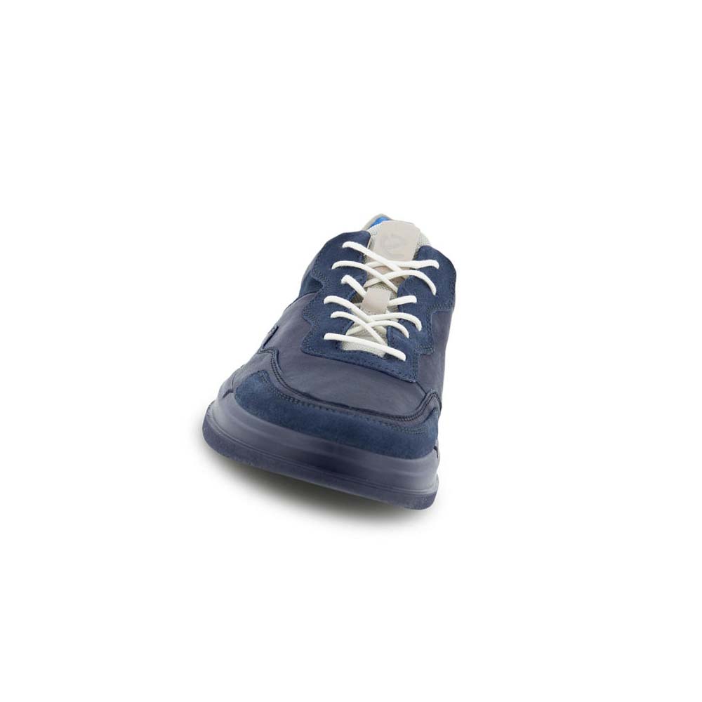 Men's Ecco Soft X Urban Casual Shoes Blue | USA 488LIS